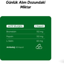 Dr. Henri Bromelain-Papain-L-Sistin İçeren Gıda Takviyesi