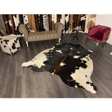 Hakiki Deri Dana Postu Siyah - Beyaz 195 x 240 - 0701000054