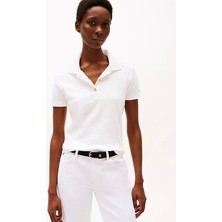 Tommy Hilfiger Slım Gold Button Polo Ss
