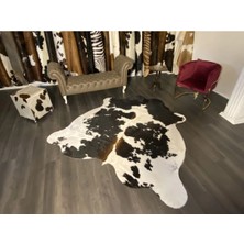 Hakiki Deri Dana Postu Siyah - Beyaz 170 x 260 - 0701000063