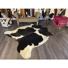 Hakiki Deri Dana Postu Siyah - Beyaz 210 x 235 - 0701000164