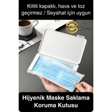 Taşınabilir Çok Amaçlı Maske Saklama Kutusu Plastik Koruyucu Kılıf Mini Hijyenik Toz Geçirmez