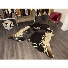 Hakiki Deri Dana Postu Siyah - Beyaz 180 x 235 - 0701000057