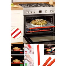 Omilife Isıya Dayanıklı Silikon Izgara Koruyucu Kenar Koruyucu Silikon 4 Adet