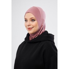 Gül Kurusu Pratik Hazır Geçmeli Bone Viskon Çapraz Sporcu Hijab 2110_18