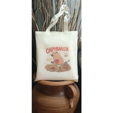 Cemira Kapibara Capybara Capybarista Y2k Caps Ham Bez Tote Bag Çanta, Pinterest Çanta
