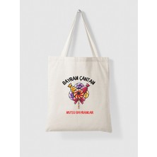 Bayram Çantası, Şekerli Bez Çanta, Tote Bag, Pinterest Çanta, Promosyon Çanta