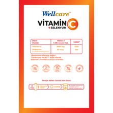Wellcare Vitamin C 1000 ml Selenyum 55 mcg 15 Effervesan Tablet