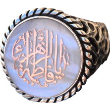 925 Ayar Gümüş Yüzük - Yüzük Erkek Islami - Semboller Yüzüğü