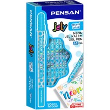 Pensan Jelly Neon Jel Kalem 12'li Kutu