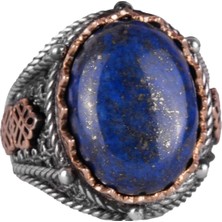 Doğal Lapis Lazuli Taş Yüzük, 925 Ayar Gümüş Erkek Yüzük, Bilgelik ve Tasarımı