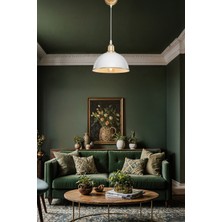 Mesa Tekli Sarkıt Beyaz Gold Şerit