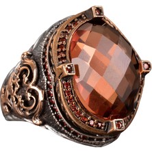 Sultanite Yapay Taşlı Erkek Yüzüğü, Gümüş Yüzük, Özel Gümüş Yüzük, El Yapımı Takı, Erkek Takısı