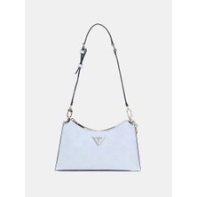 Guess Kadın Mavi Cresidia Üstten Fermuarlı Omuz Çanta