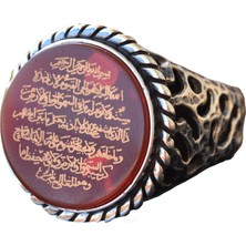 Ayetel Kürsi Islami Yüzük - Gümüş Erkek Yüzüğü