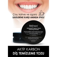 Royues Diş Beyazlatma Tozu - Siyah Aktif Karbon Diş Tozu - Activated Teeth Whitening Powder - 40gr