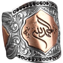 Sterling Gümüş Erkek Yüzük, Islami Yüzük, Müslüman Yüzük