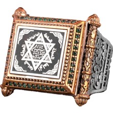 David Yıldız Yüzüğü, Süleyman Mühür Yüzüğü, Erkekler Için Gümüş Yüzük