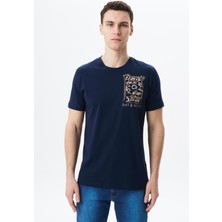 Ar-ma Erkek Regular Fit Baskılı Süprem Bisiklet Yaka Tişört Y29344453602