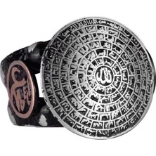 925 Ayar Gümüş Erkek Yüzük, Müslüman Yüzük, Esmaul Husna Yüzüğü