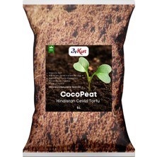 Bykurt Cocopeat Hindistan Cevizi Torfu %100 Doğal Torf ve Bitki Toprağı Sinek Yapmaz 5l