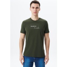 Ar-ma Erkek Regular Fit Baskılı Süprem Bisiklet Yaka Tişört Y29344453702