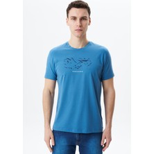 Ar-ma Erkek Bisiklet Yaka Tişört Regular Fit %95 Pamuk %5 Likra Süprem Yazı Baskılı Y29344453902