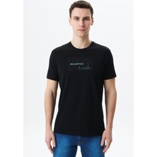 Ar-ma Erkek Regular Fit Baskılı Süprem Bisiklet Yaka Tişört Y29344453702