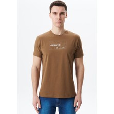 Ar-ma Erkek Bisiklet Yaka Tişört Regular Fit %95 Pamuk %5 Likra Süprem Baskılı Y29344453702