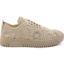 Bambi Bej Leather Kadın Sneaker K01331175016