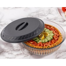 Gri Renk Plastik Yuvarlak Borcam Kapağı