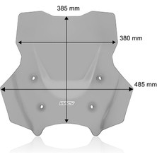 Wrs Ön Cam Tourıng Plus Dark Smoked Radar Bmw R1300 Gs Adv 24-25