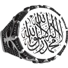 Islami Yüzük, Erkekler Için Hediye, 925 Ayar Gümüş Yüzük, Dini Yüzük (Özelleştirilebilir)