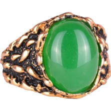 Doğal Taş Erkek Yüzüğü, Minimalist Yüzük, 925 Ayar Gümüş Yüzük Erkekler Için