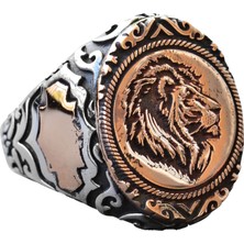 Aslan Yüzük, Hayvanlar Yüzük, Afrika Aslan Yüzüğü, 925 Ayar Gümüş Yüzük