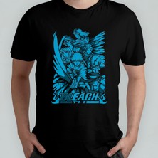Pixxa Bleach Anime Manga Unisex %100 Pamuklu Bisiklet Yaka T-Shirt Model 5