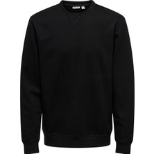 Only&sons Onsdavıd Reg Crew Sweat Siyah Erkek Sweatshirt
