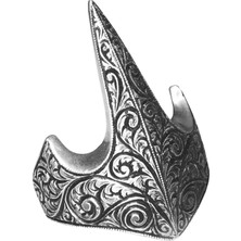Erkek 925 Ayar Gümüş Okçuluk Başparmak Yüzüğü - Viking Okçusu Tasarımı
