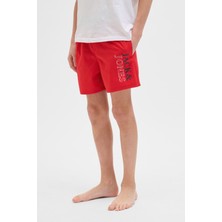 Jack & Jones JPSTMAUI JJSWIM  LOGO AKM Kırmızı Erkek Çocuk Şort