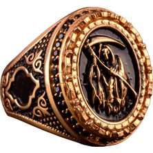 925 Ayar Gümüş Yüzük - Sembol Yüzükler - Erkek Yüzükleri (Grim Reaper)