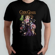 Pixxa Code Geass Unisex %100 Pamuklu Bisiklet Yaka T-Shirt Model 1