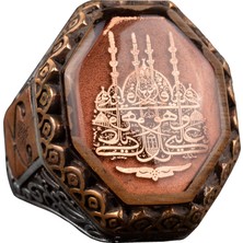 Islami Erkek Yüzük - 925 Ayar Gümüş ve Cami Sembol Tasarımı