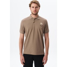 Ar-ma Erkek Regular Fit Baskılı % 100 Pamuk Pike Polo Yaka Tişört Y29374354902