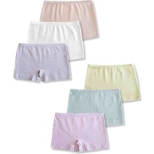 Panfilia %95 Pamuklu Kız Çocuk Boxer Külot Iç Çamaşır 6lı Set