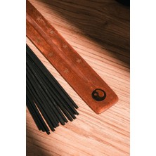20 Adet Yeşil Elma Çubuk Tütsü ve Ying Yang Ahşap Tütsülük Seti | Meditasyon | Yoga | Sakinleştirici