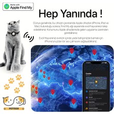 Fulltech Airtag'li Kedi Tasması - Evcil Hayvanlar İçin Özel Tasarım