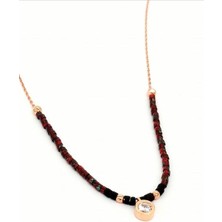 Ose Shop Renkli Miyuki Taşlı Gümüş Kolye