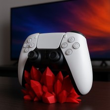 Ps5 Dualsense Uyumlu Kırmızı Kristal Gamepad Standı
