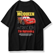 Bozz&bozz Collection Unisex Oversize Şimşek Mcqueen T-Shirt