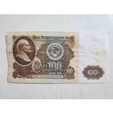 1961 Rusya 100 Ruble Haliyle. Orijinal Dönemine Ait Haliyle.